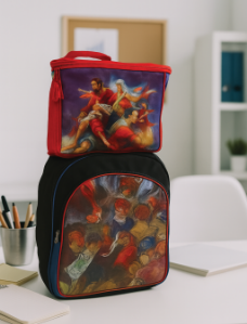 Cartable scolaire « Landi Eco » – Rouge & Noire