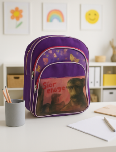Cartable scolaire « Landi Eco » – Rose & Violet