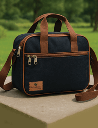 Lunch box pour adultes - jean upcyclé